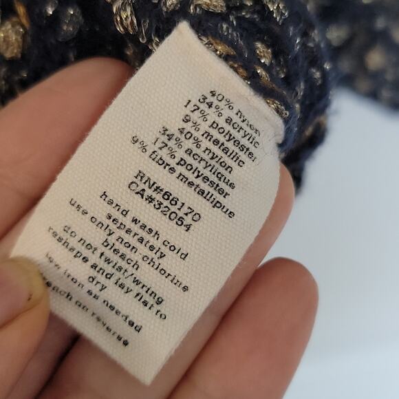 silence+noise Metallic Cropped Sweater, L - Picture 6 of 6